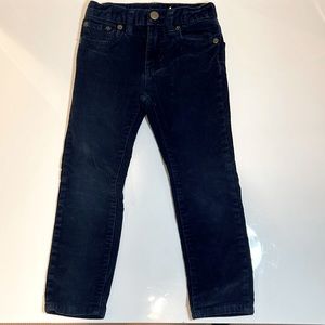J Crew - boys Crew Cuts navy blue corduroy pants size 6